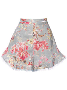 floral print shorts Zimmermann