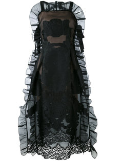 платье с кружевной отделкой Alberta Ferretti