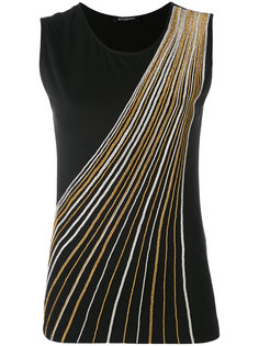 топ с кристаллами  Balmain