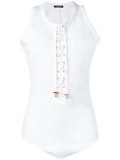 топ со шнуровкой спереди Balmain