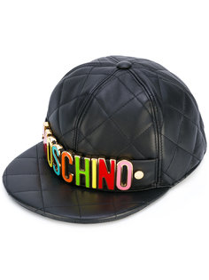 стеганая кепка с логотипом Moschino
