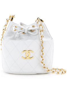 quilted small drawstring bag Chanel Vintage