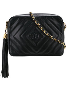 stitched fringe bag Chanel Vintage