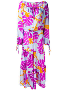 abstract print drawstring dress Jucca