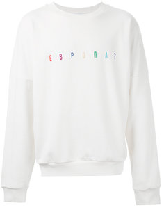 multicoloured embroidered logo sweatshirt Gosha Rubchinskiy ГОША РУБЧИНСКИЙ