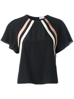 блузка в диагональную полоску Red Valentino