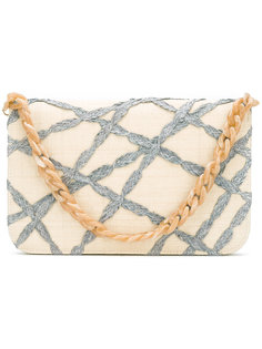 woven detail clutch Serpui