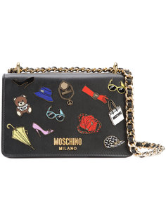 сумка со стикерами Moschino