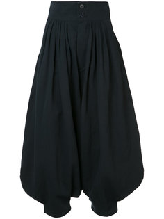 укороченные брюки со складками Chloé