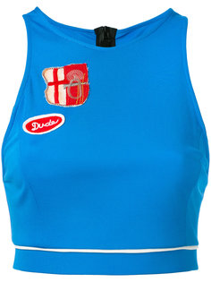 patch cropped vest Mr &amp; Mrs Italy