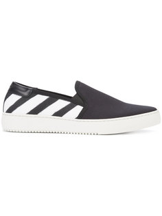 кеды-слипон в полоску Off-White