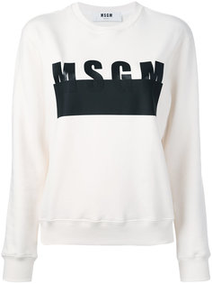 толстовка с принтом-логотипом MSGM