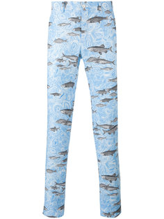fish print tapered trousers Comme Des Garçons Homme Plus