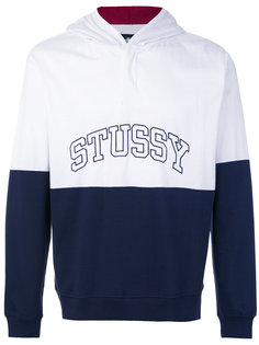 толстовка в полоску с капюшоном  Stussy