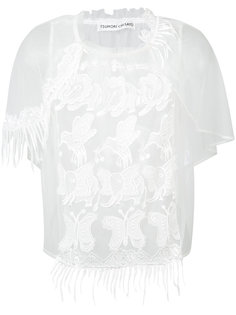 прозрачная вышитая блуза Tsumori Chisato