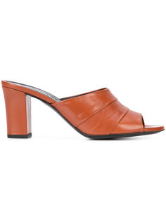 мюли на блочном каблуке Jil Sander