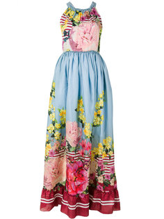 длинное платье с цветочным принтом Blugirl