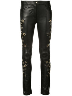 брюки скинни Aquamarine Philipp Plein