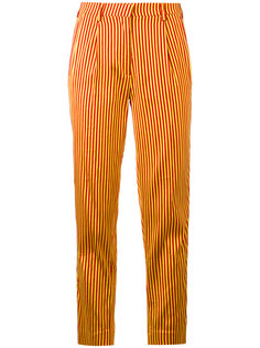 полосатые укороченные брюки Etro
