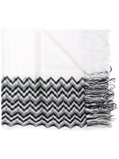 трикотажный шарф с узором зигзаг Missoni