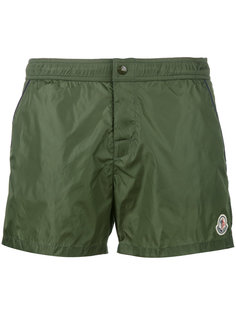 logo plaque swimming trunks Moncler