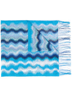 трикотажный шарф с зигзагообразным узором Missoni