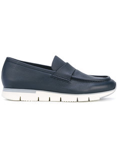 пенни-лоферы на утолщенной подошве Santoni