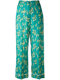 укороченные брюки с цветочным принтом Sonia By Sonia Rykiel