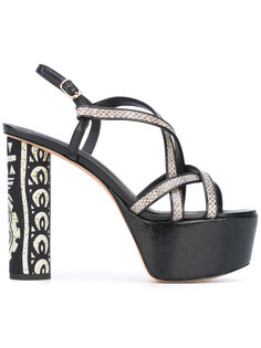 platform python effect strap sandals Jean-Michel Cazabat