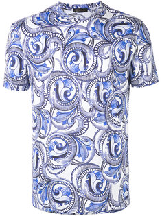 футболка с принтом барокко  Versace