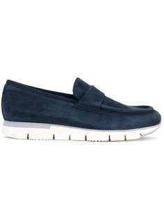 пенни-лоферы на утолщенной подошве Santoni