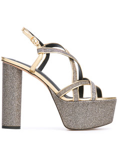 metallic platform sandals Jean-Michel Cazabat