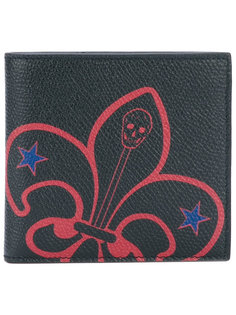 бумажник с принтом королевской лилии Alexander McQueen