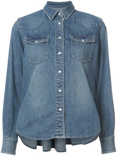belted denim shirt Sacai