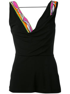 топ с яркой вставкой Emilio Pucci