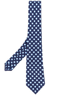 галстук с мелким принтом  Kiton