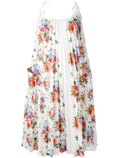 floral sleeveless pleated dress Wunderkind