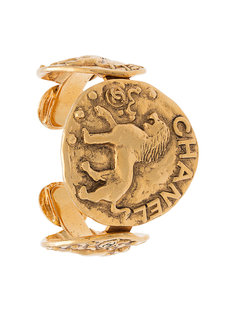 CC lion medallion cuff bracelet Chanel Vintage