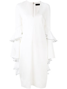 elongated ruffled sleeves dress Ellery