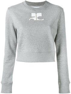 logo print sweatshirt Courrèges