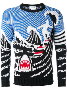 джемпер с узором в виде волн Thom Browne