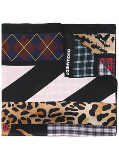 mixed print scarf Dsquared2