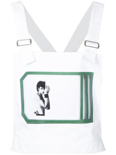 Robert Mapplethorpe photo print dungaree top Raf Simons