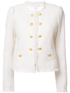 welt pockets tweed jacket Veronica Beard
