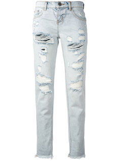 ripped cropped jeans One Teaspoon