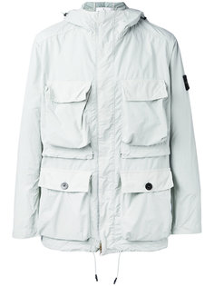 куртка в стиле милитари с капюшоном Stone Island