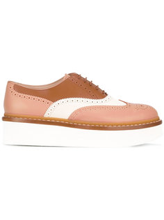 contrast lace up brogues  Tods Tod`S