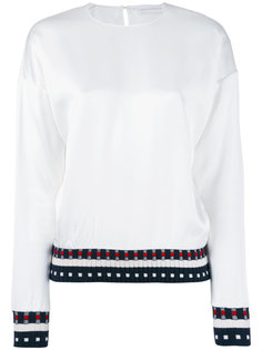 трикотажная блузка в рубчик Victoria Beckham