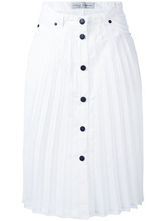 pleated button-up skirt Veronique Branquinho