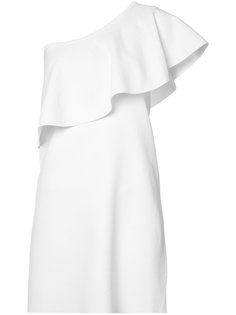 one shoulder flounce dress Milly